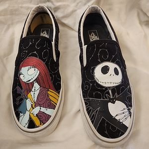 Vans Nightmare Before Christmas Skate Shoes Unisex Black 6.5 Mens / 8 Womens